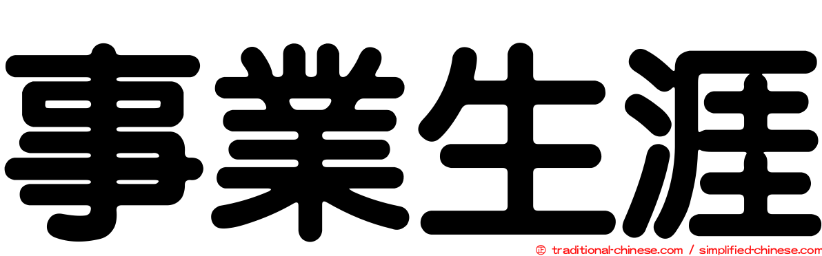 事業生涯