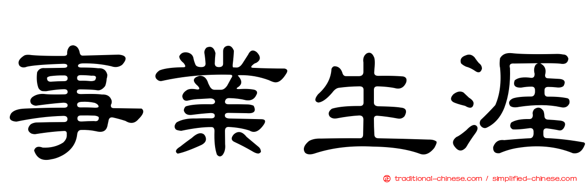 事業生涯