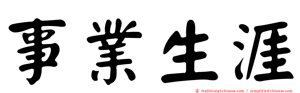 事業生涯