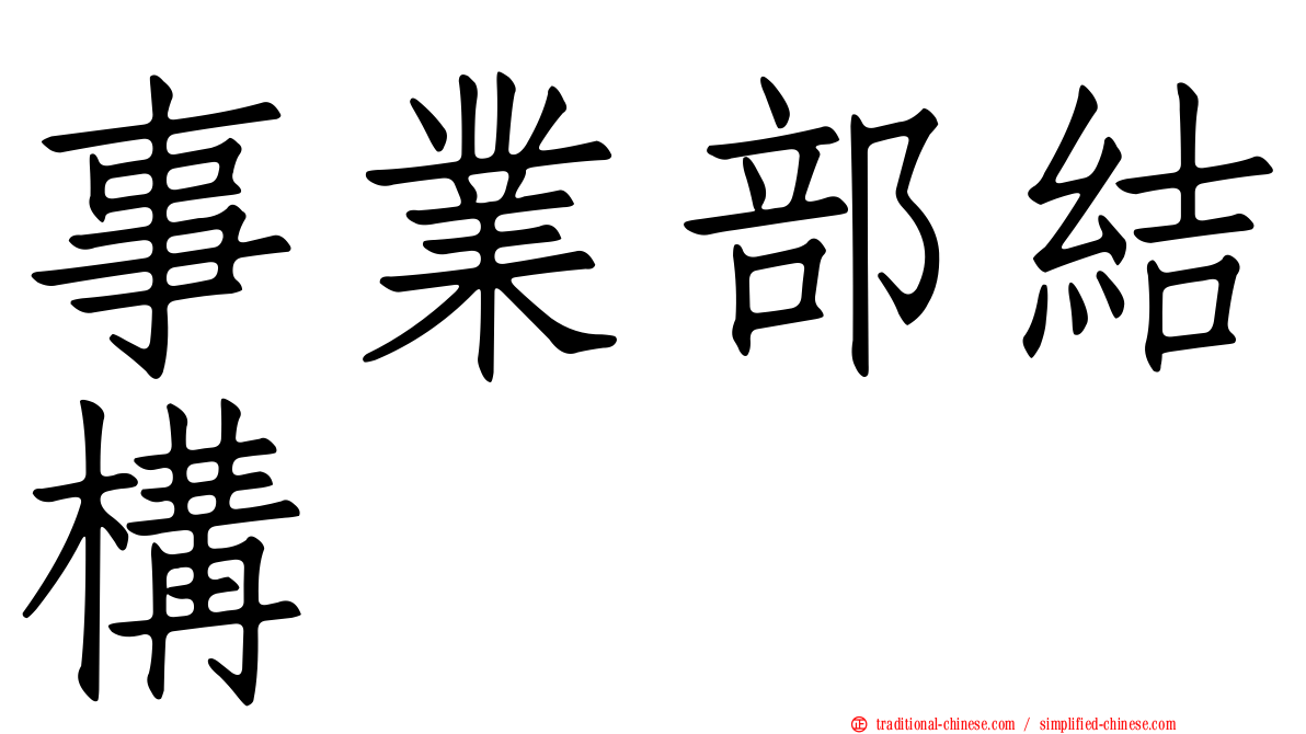 事業部結構