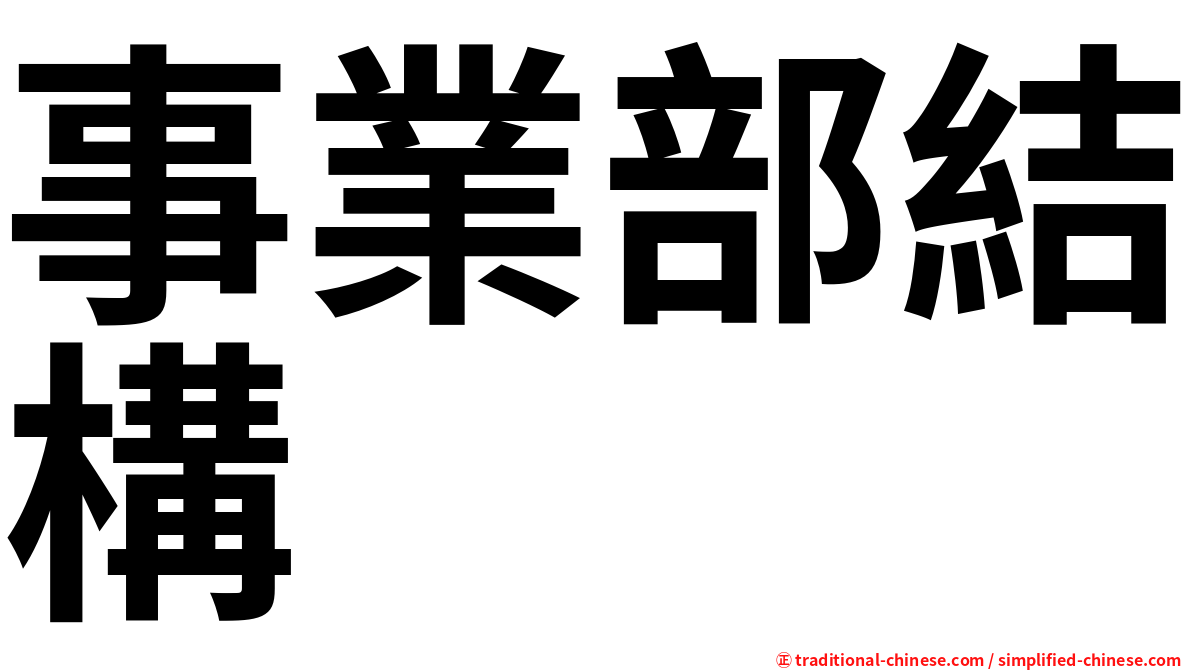 事業部結構