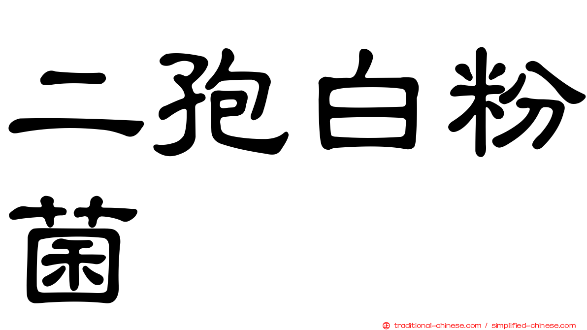 二孢白粉菌