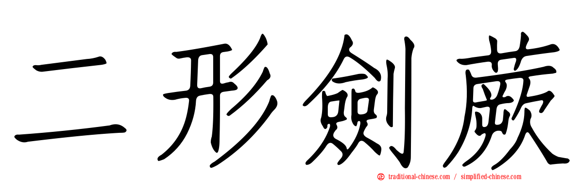 二形劍蕨