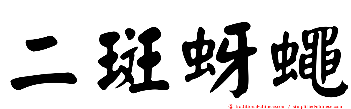 二斑蚜蠅