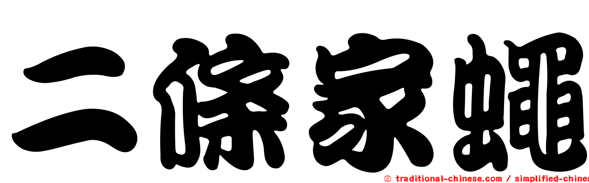 二條家蠅