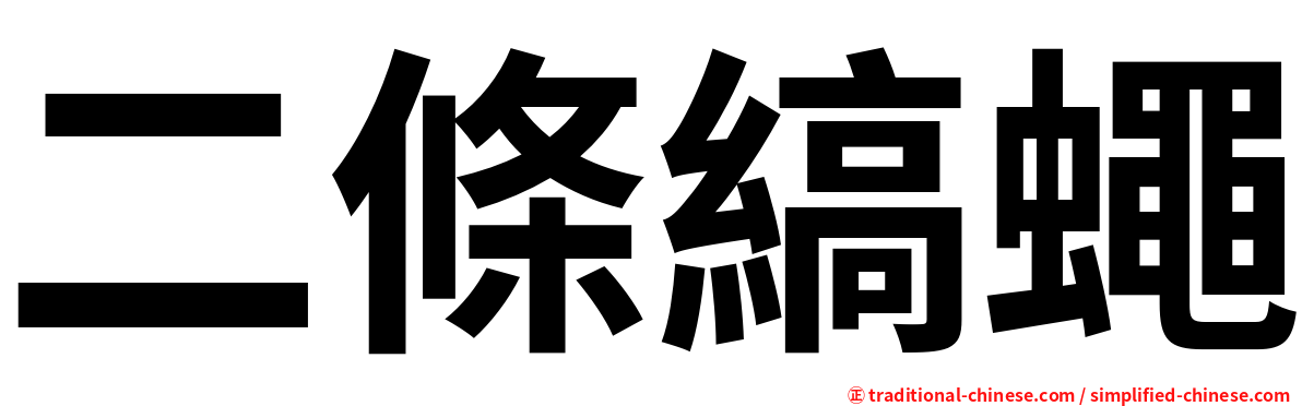 二條縞蠅