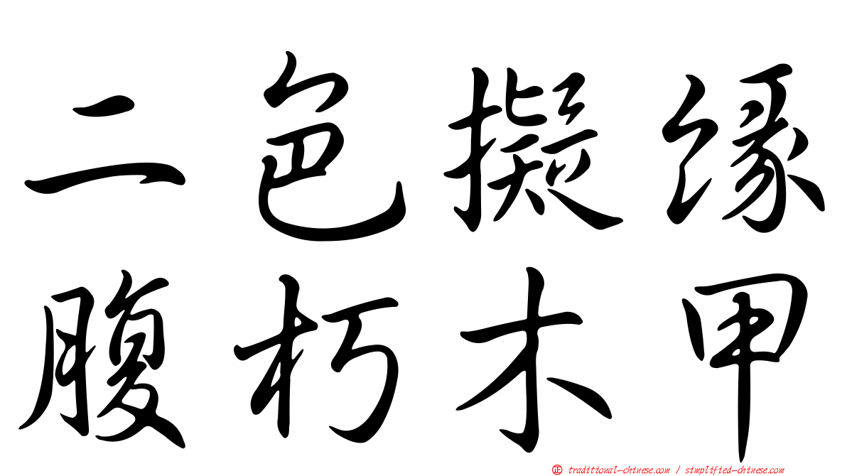 二色擬緣腹朽木甲