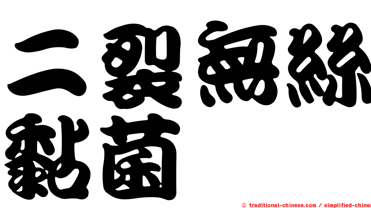 二裂無絲黏菌