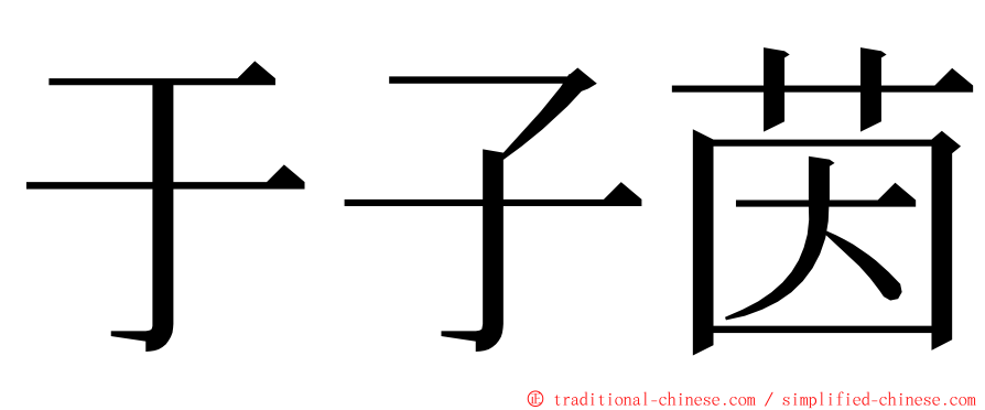 于子茵 ming font