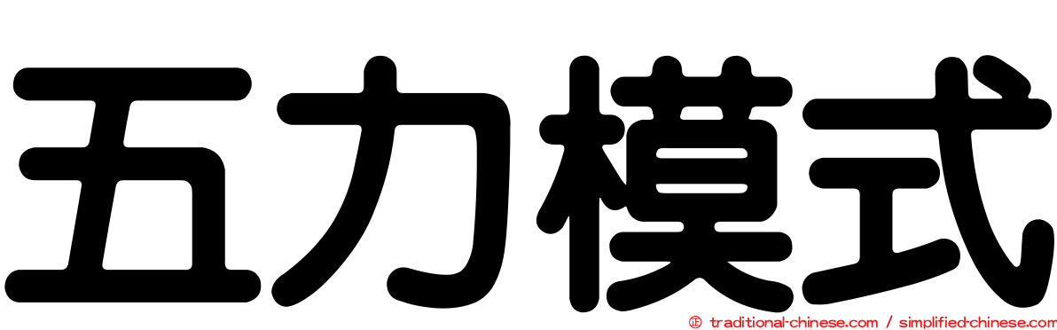 五力模式