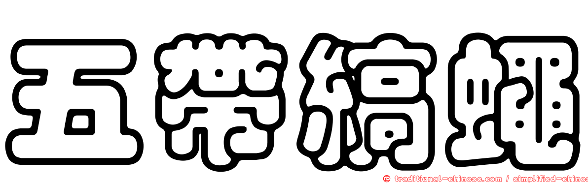五帶縞蠅