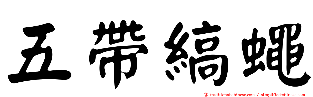 五帶縞蠅