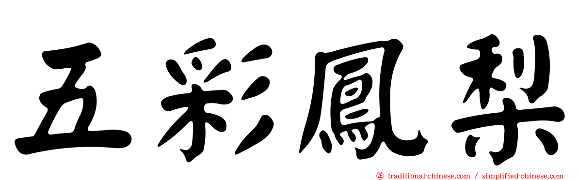 五彩鳳梨