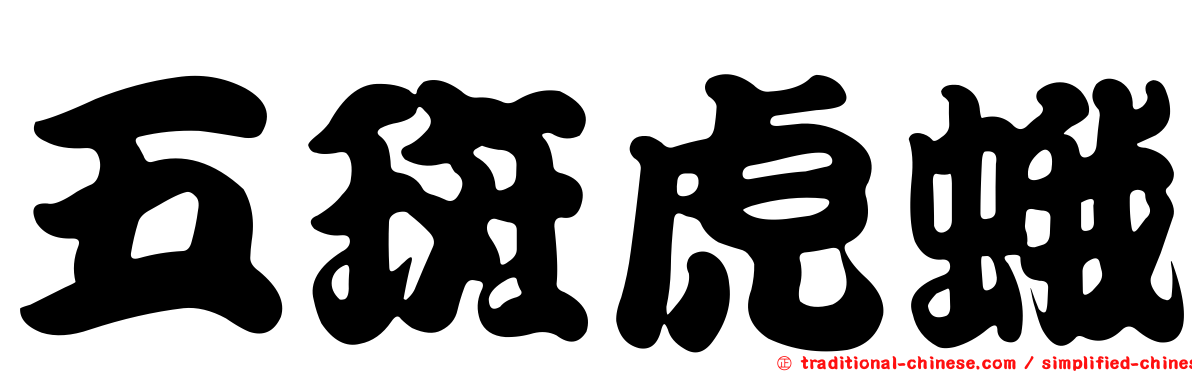 五斑虎蛾
