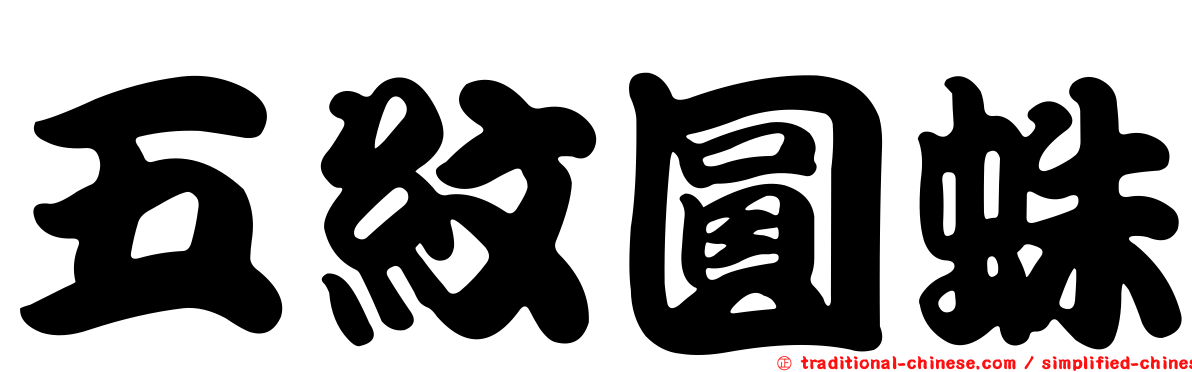 五紋圓蛛