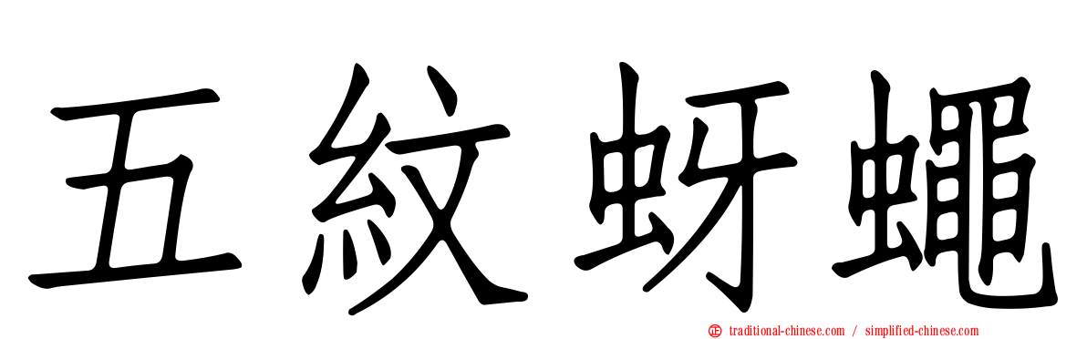 五紋蚜蠅