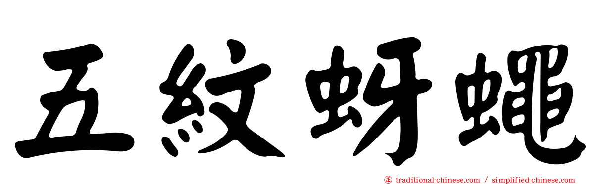 五紋蚜蠅
