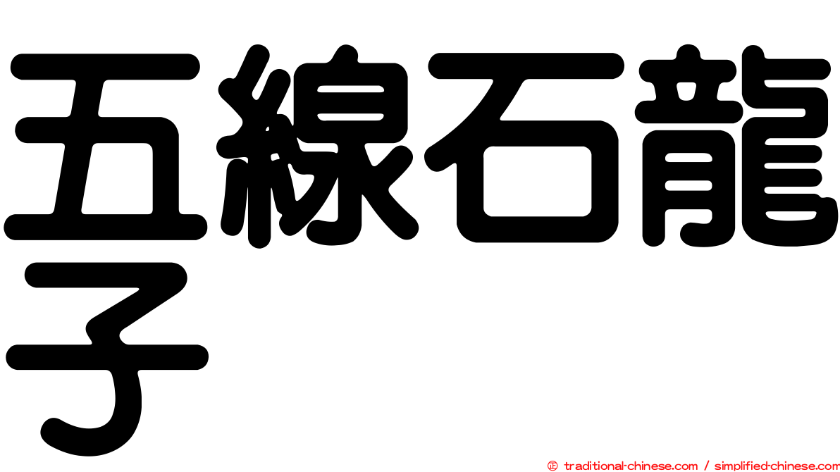 五線石龍子