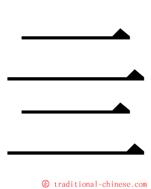 亖 ming font