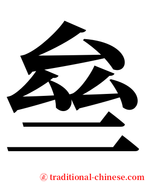 亝 serif font