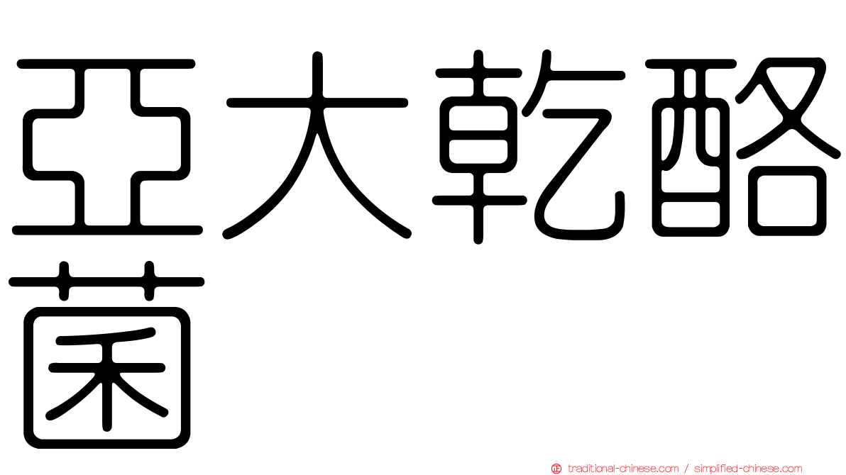 亞大乾酪菌