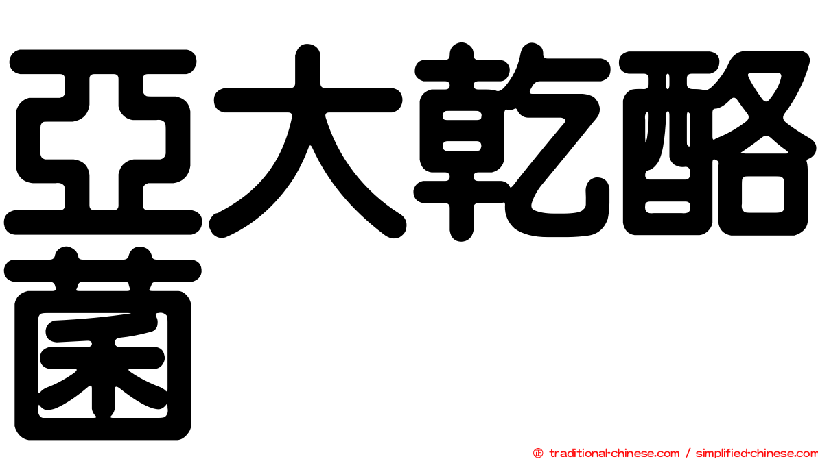 亞大乾酪菌