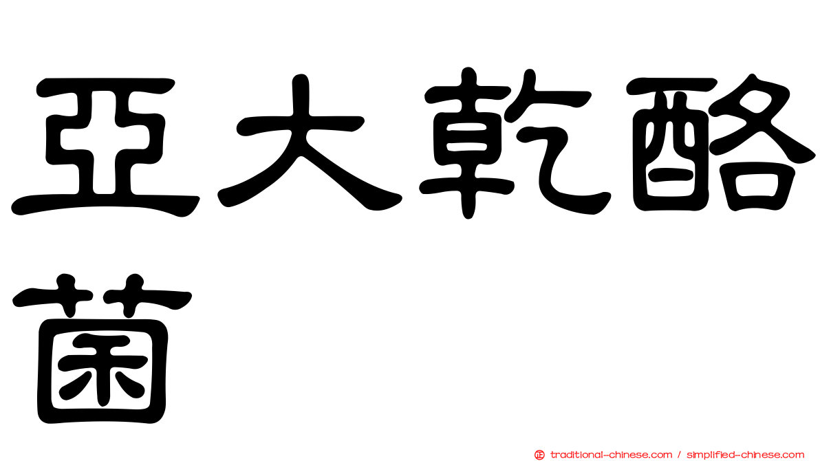 亞大乾酪菌