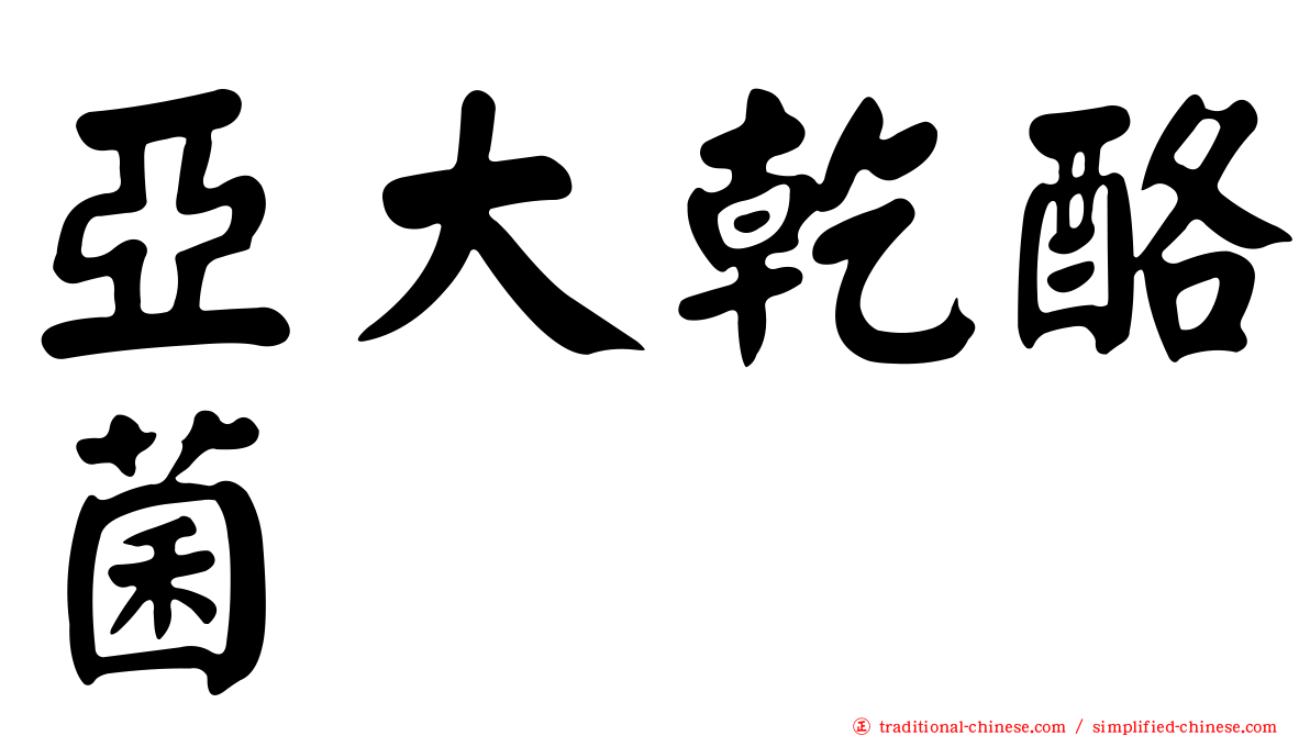 亞大乾酪菌