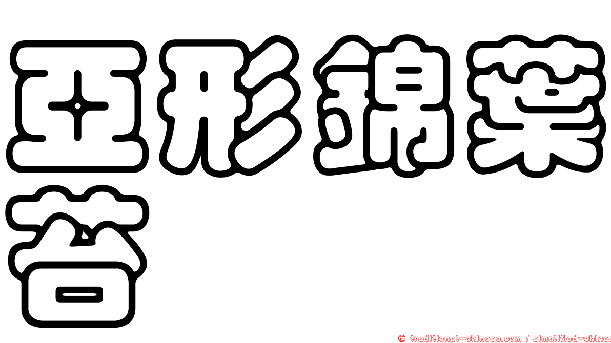 亞形錦葉苔