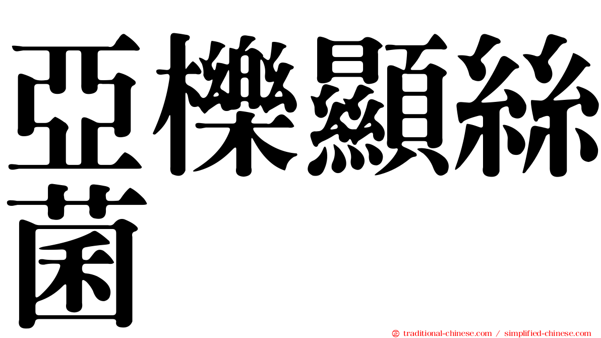 亞櫟顯絲菌
