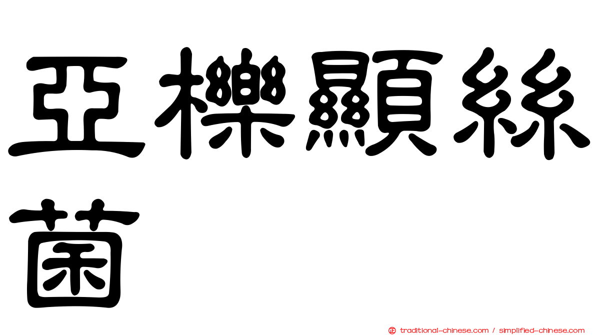 亞櫟顯絲菌