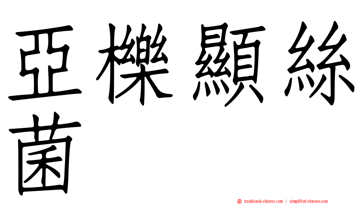 亞櫟顯絲菌
