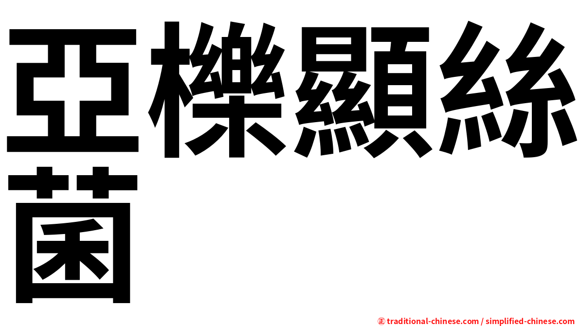 亞櫟顯絲菌