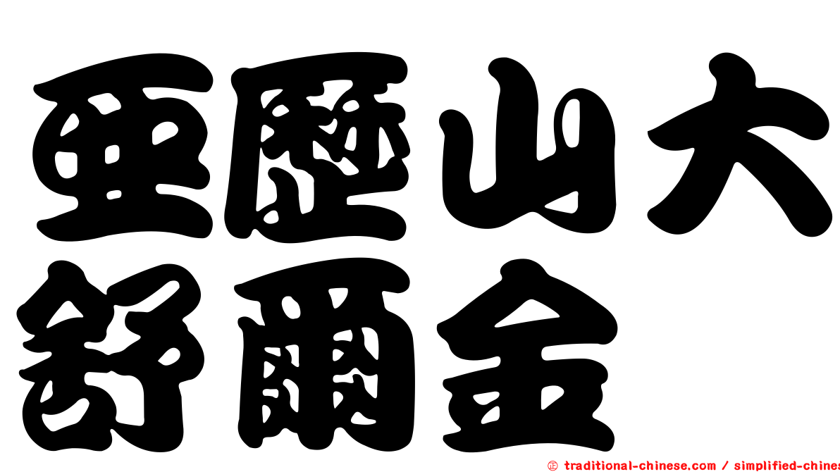 亞歷山大舒爾金