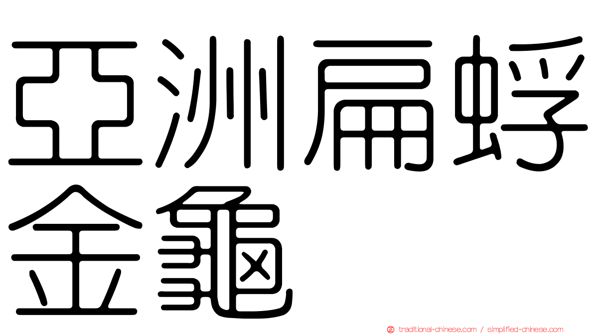 亞洲扁蜉金龜