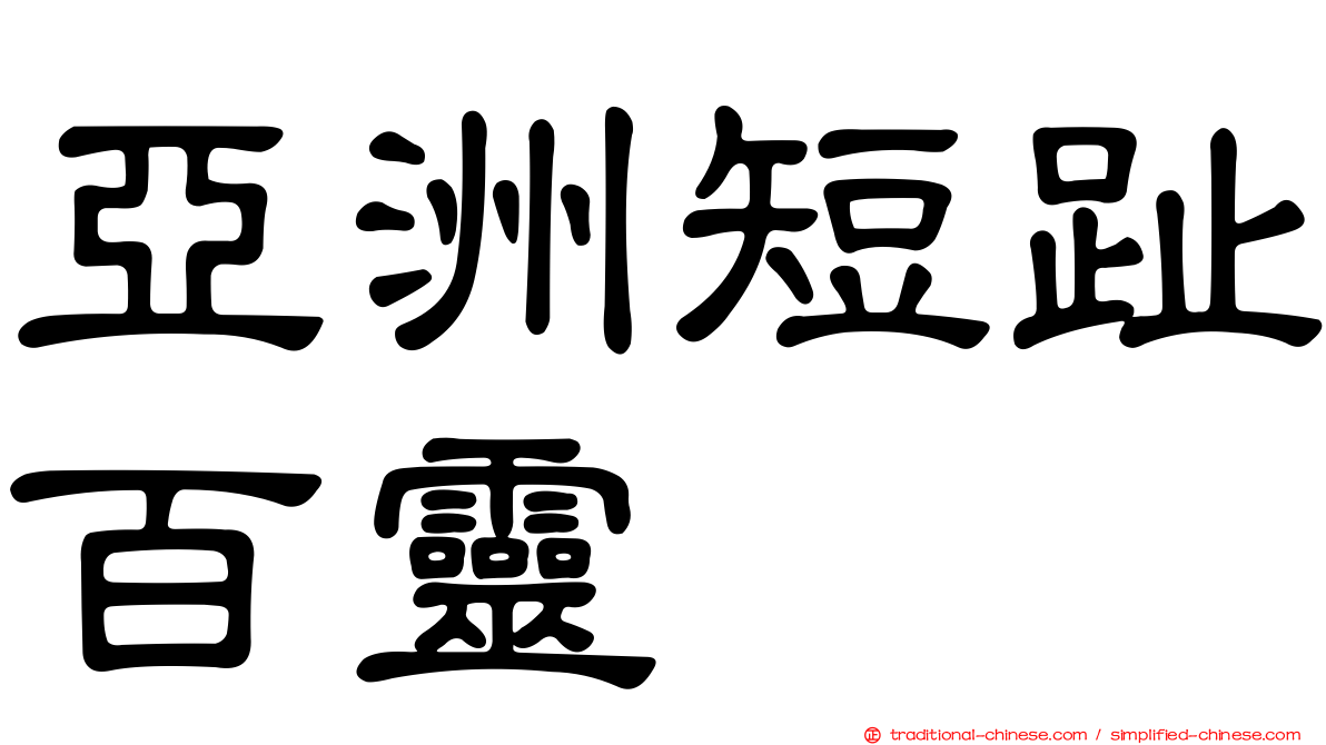 亞洲短趾百靈