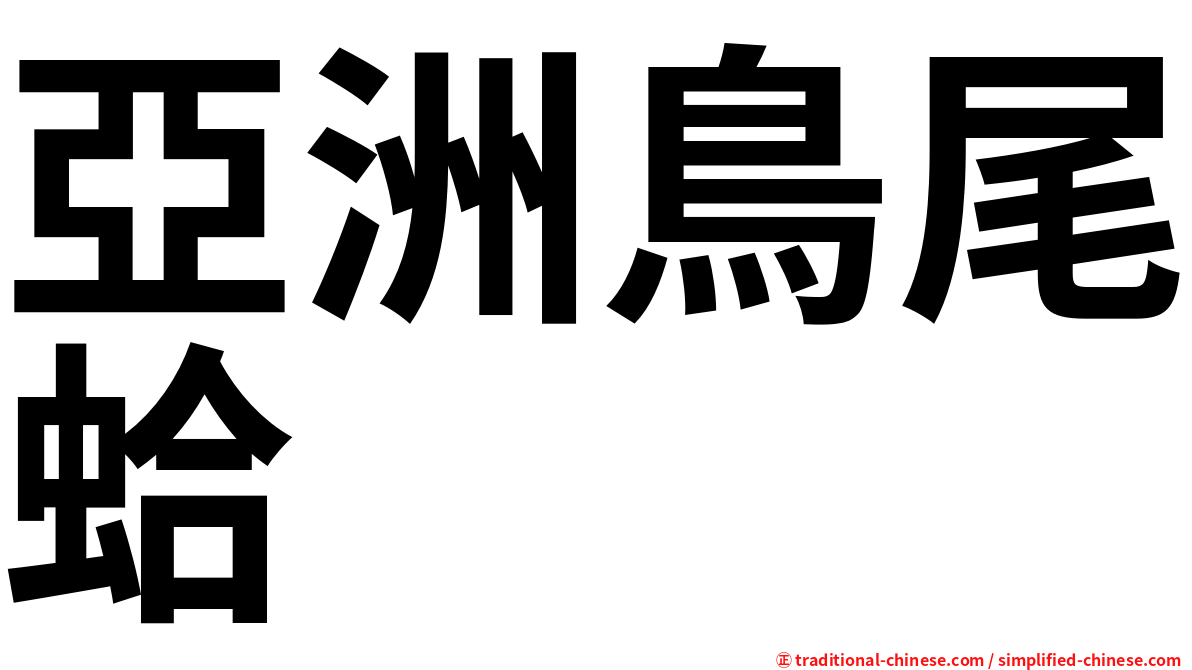 亞洲鳥尾蛤