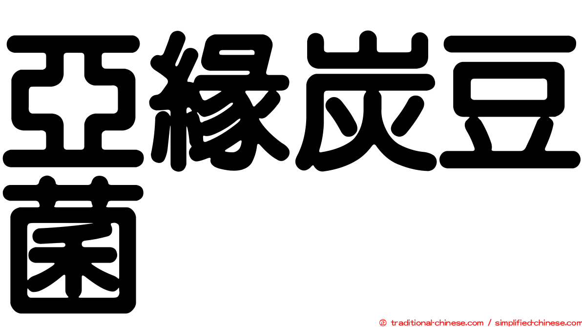 亞緣炭豆菌