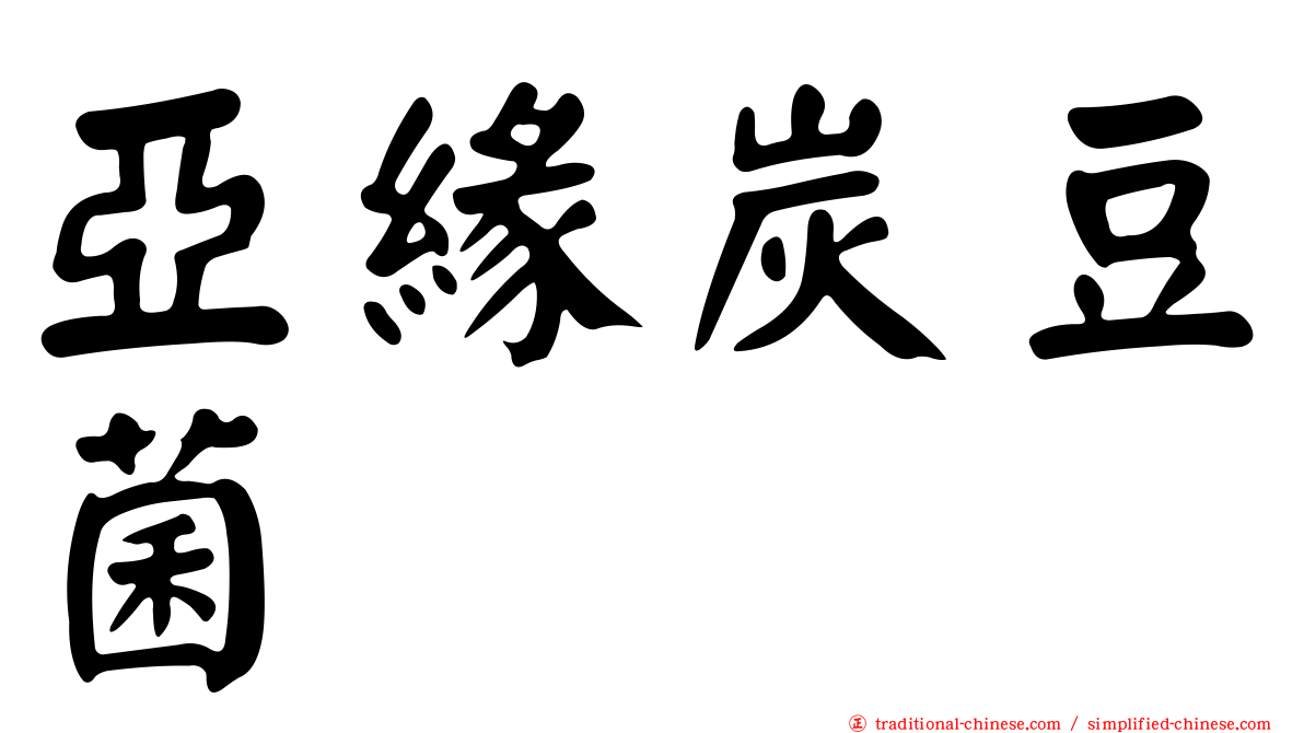 亞緣炭豆菌