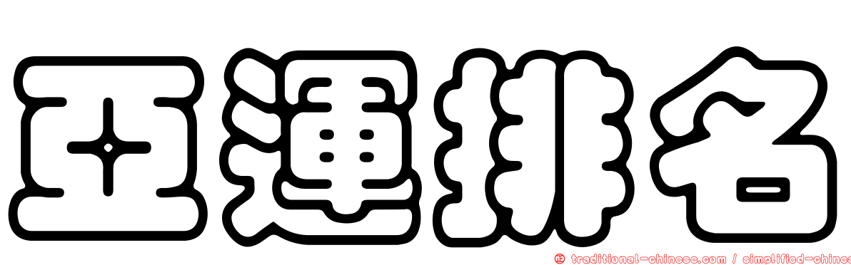 亞運排名