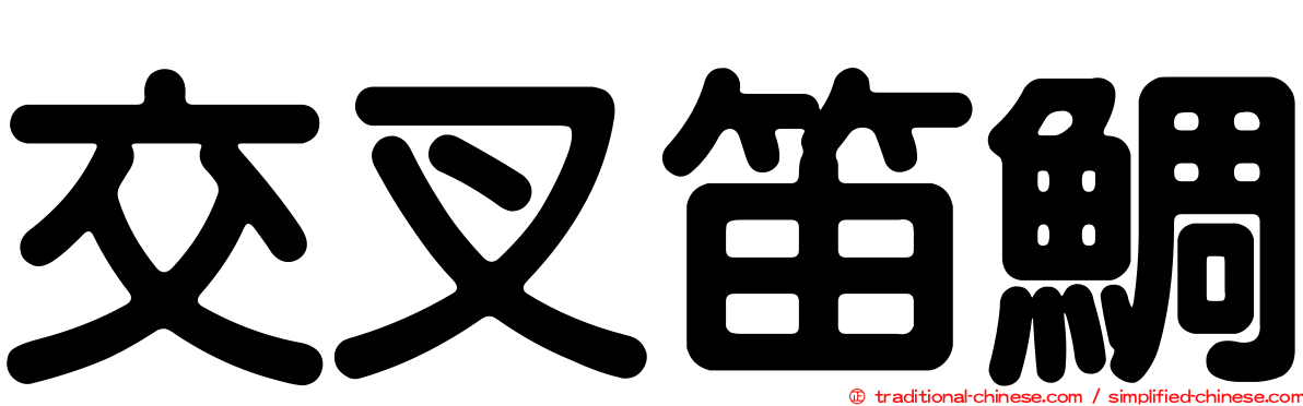 交叉笛鯛
