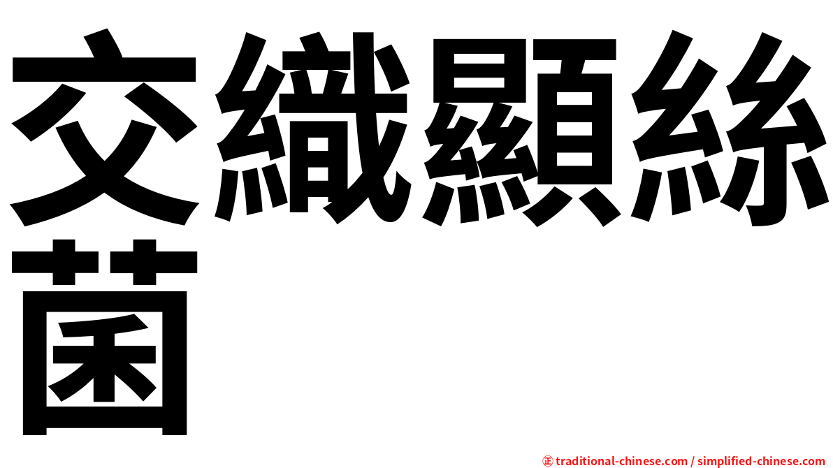 交織顯絲菌