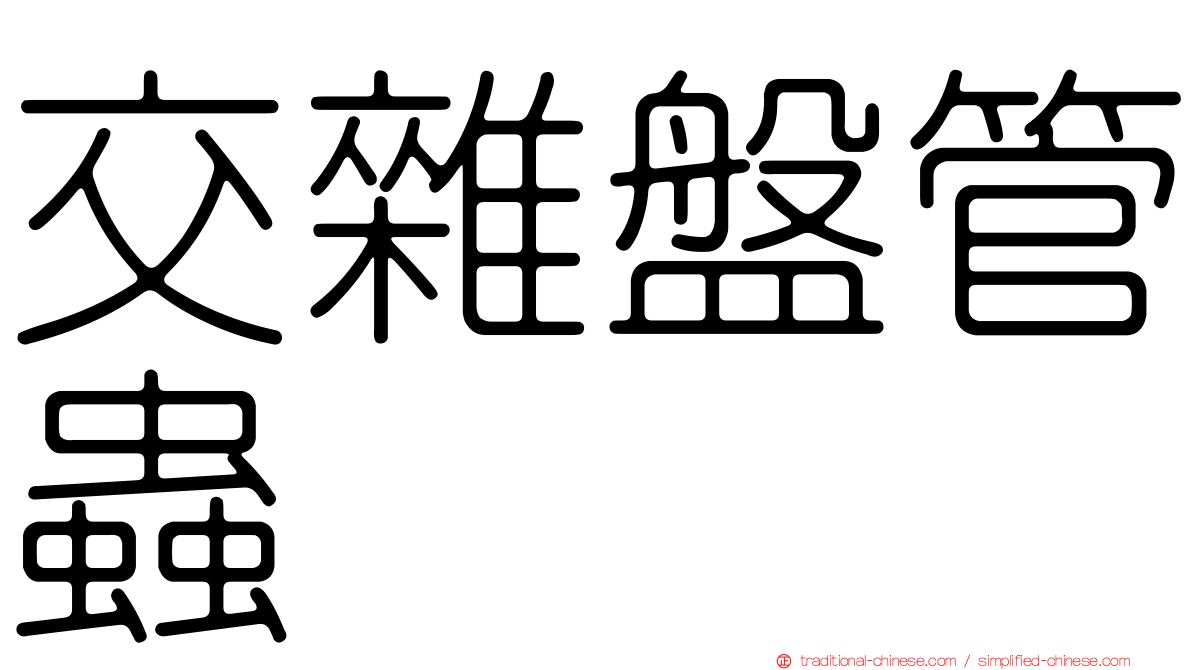 交雜盤管蟲