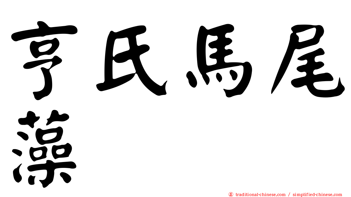 亨氏馬尾藻