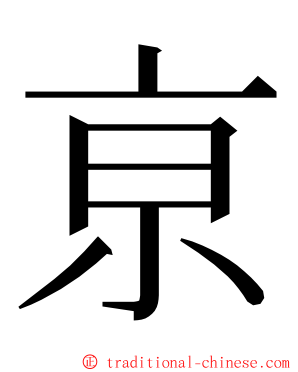 亰 ming font