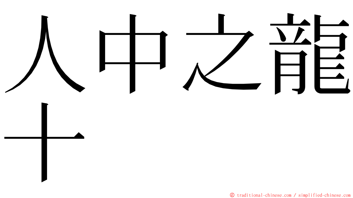 人中之龍十 ming font
