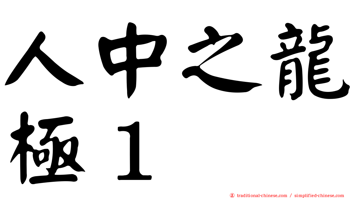 人中之龍極１