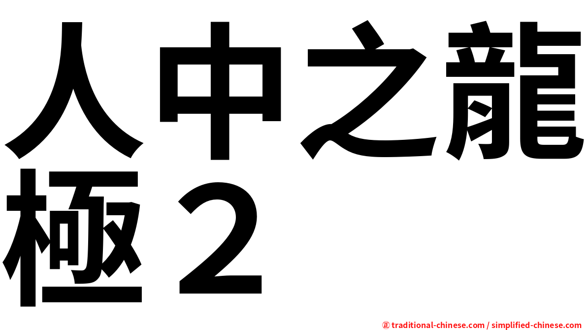 人中之龍極２