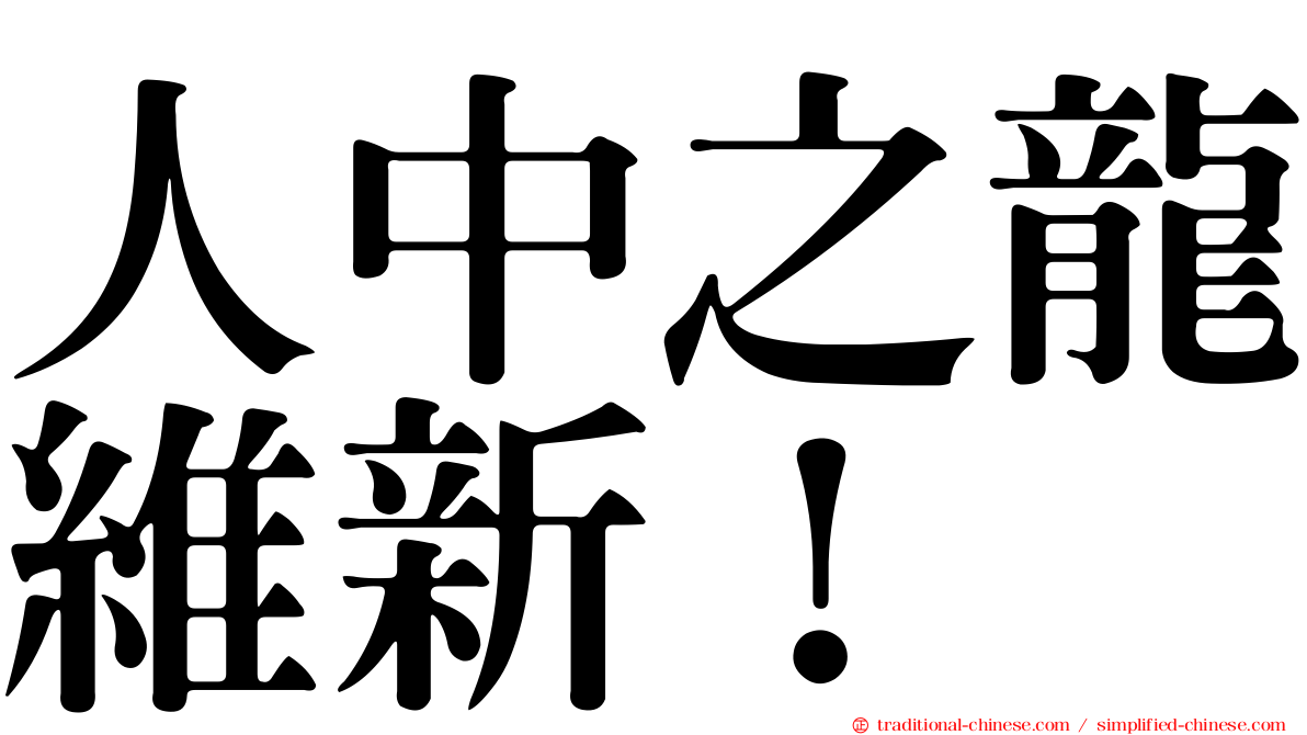 人中之龍維新！
