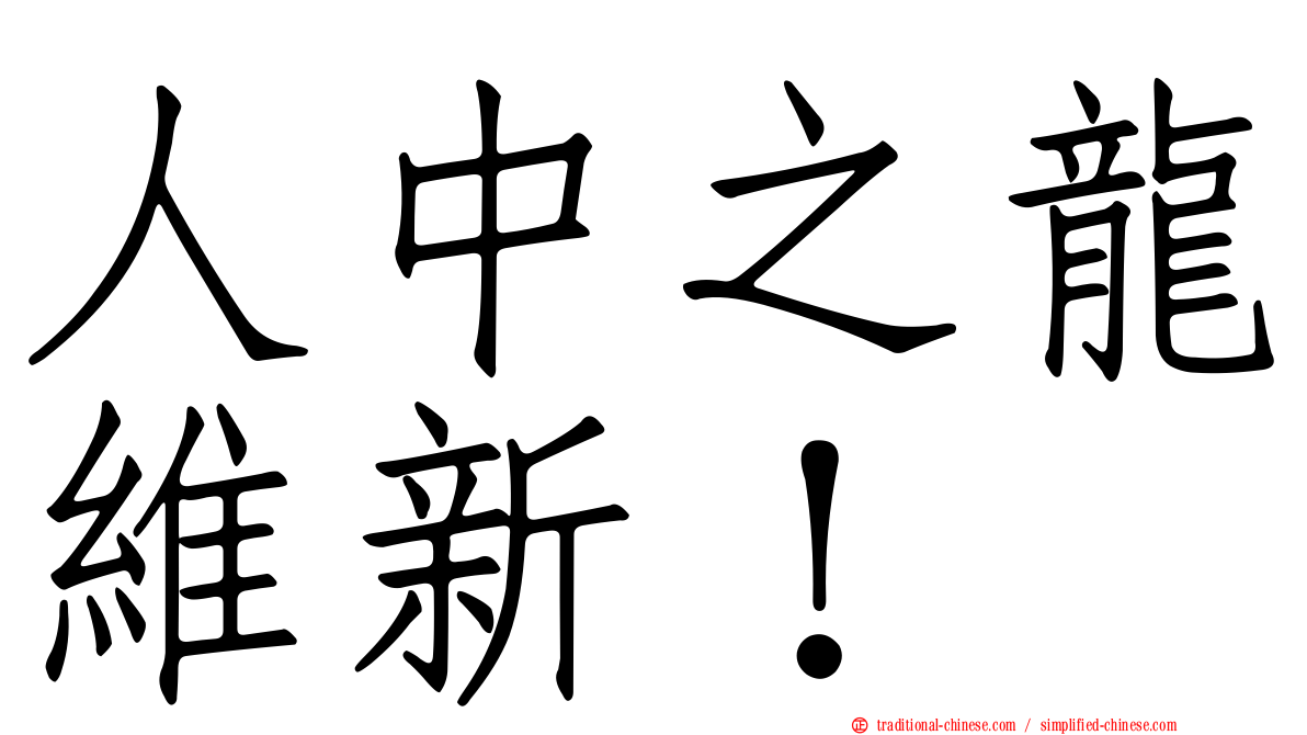 人中之龍維新！